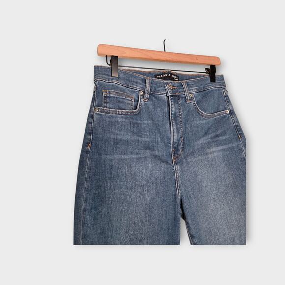 Veronica Beard Women's Carly High Rise Cropped Kick Flare Jeans Sierra 29 Chic - Picture 4 of 8